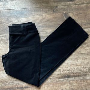 Ann Taylor Lindsay Black Velvet Dress Pants